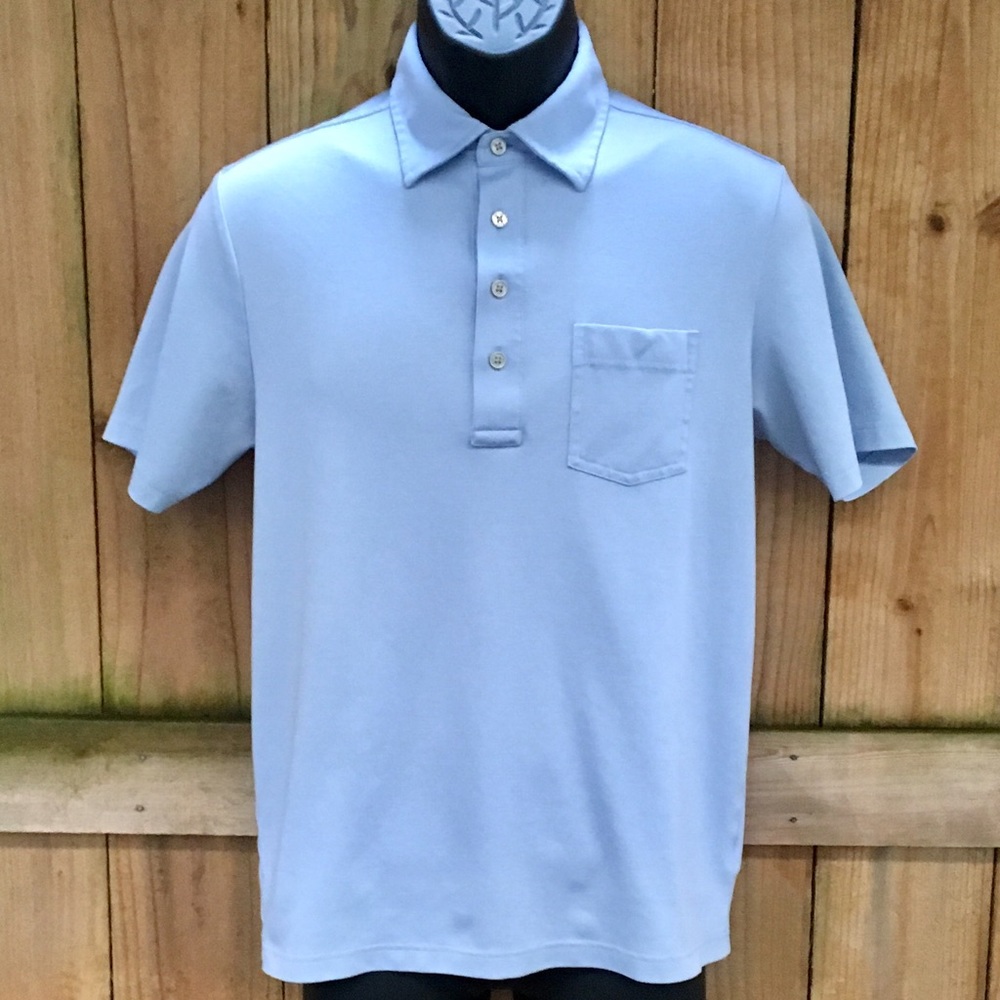 Michael Kors Light Blue Polo Shirt EUC - Picture 3 of 8